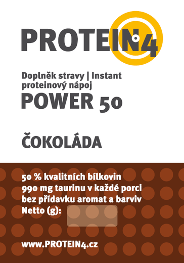 Proteinový nápoj POWER 50 Čokoláda